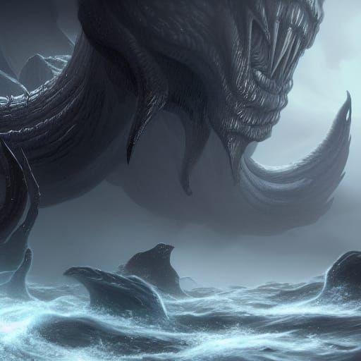 Terrifying Scylla and Charybdis Concept Art