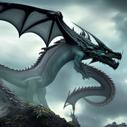Epic Dragons in Dramatic Digital Matte Painting