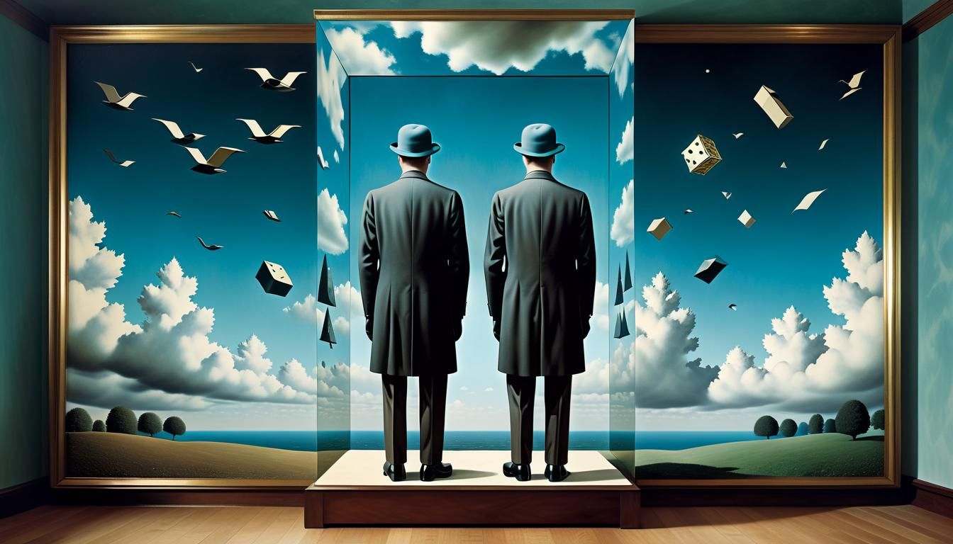 Surreal Cubist Automaton in Fractal Style