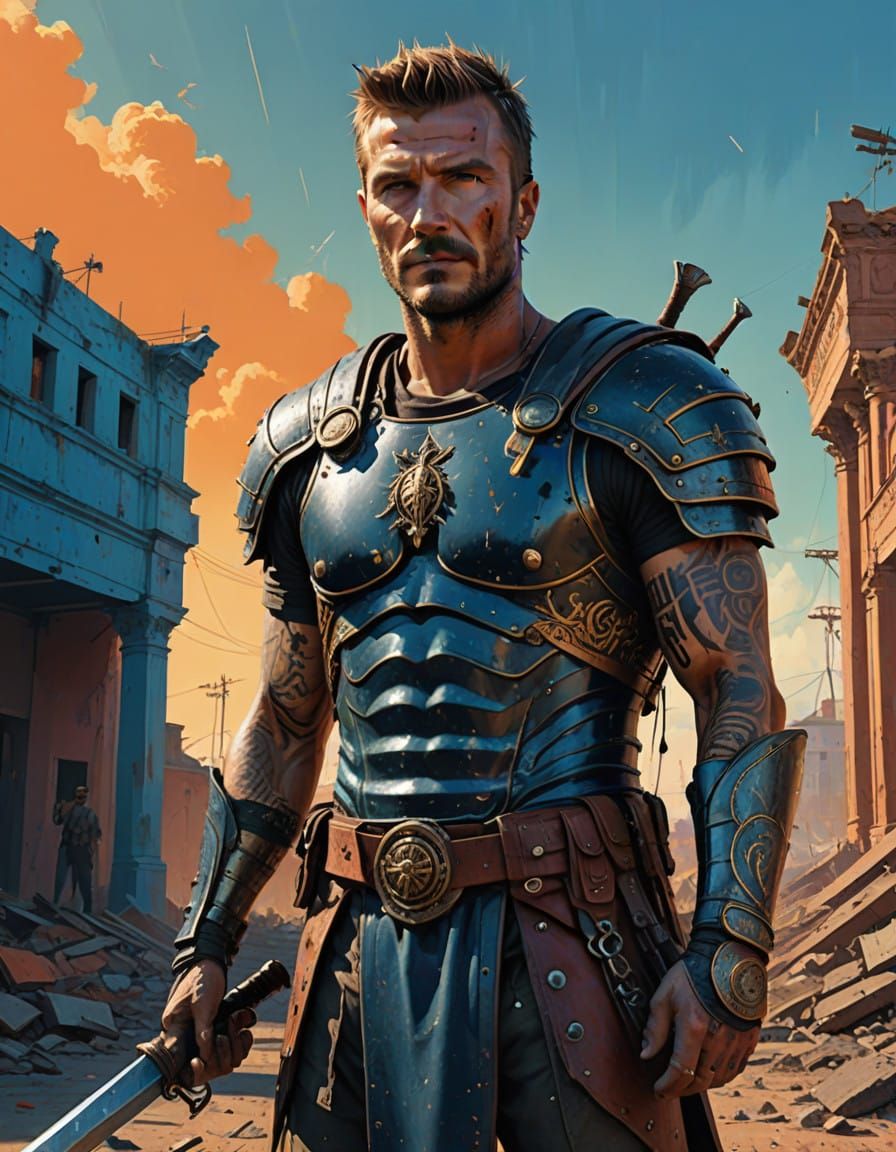 Spartacus the Gladiator in Ancient Roman Arena