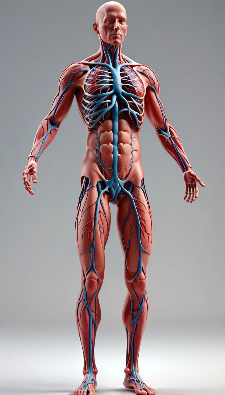 🩻 Anatomical Wonders: Inside the Human Vein Network 🩸