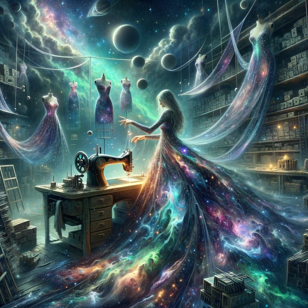 Cosmic Weaver of Wonders in Digital Art