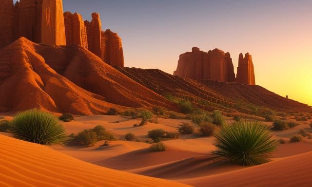 Desert Sunrise - 3D Game
