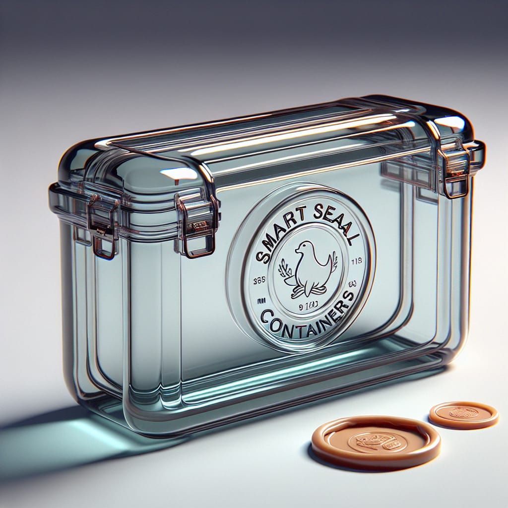 Transparent Plastic Container With Hinge Lid