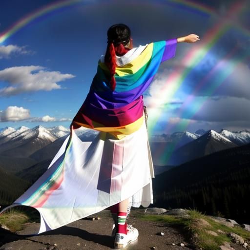 Rainbow Tallit: A Colorful Prayer Shawl