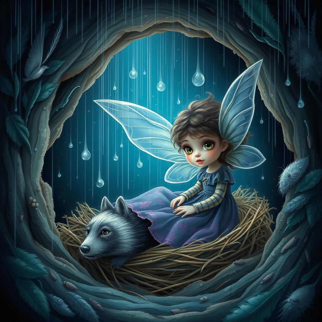 Wolverine Family Shelters Fairy: Cosmic Surrealism