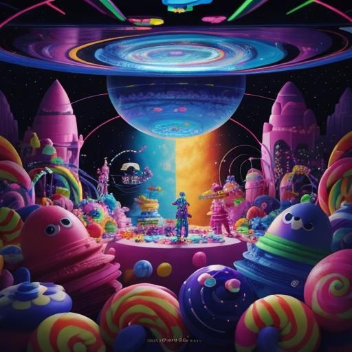 I Have No Mouth: Candy Art Sci-Fi Scene