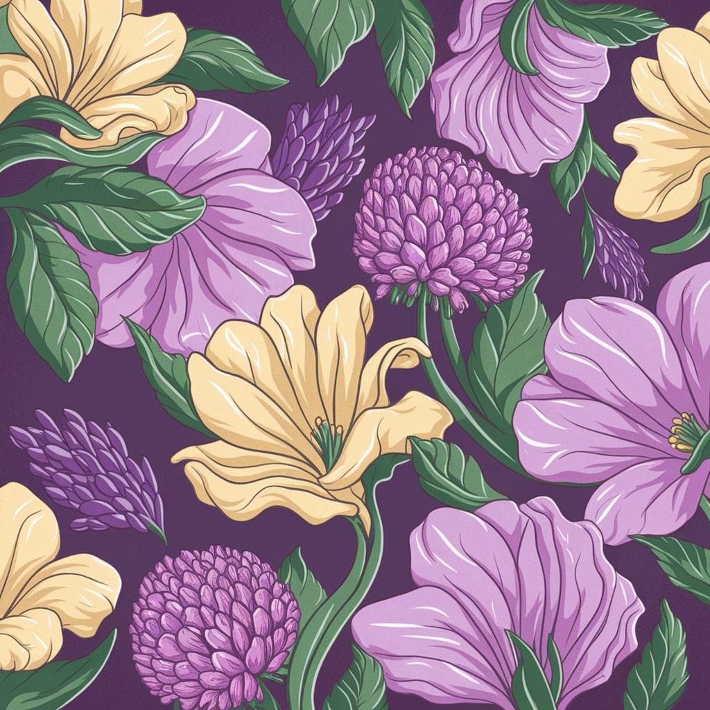 Abstract Vanilla Sweetness with Shadow Depth