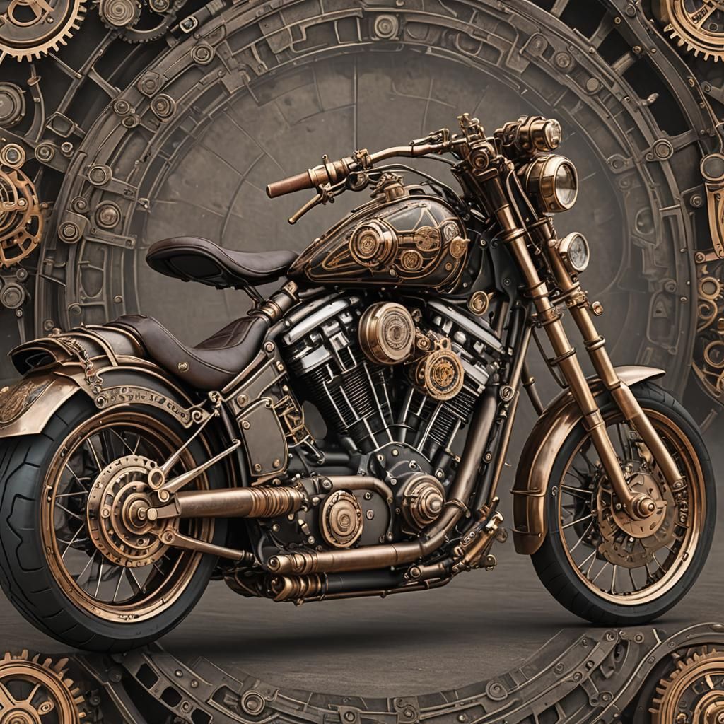 Steampunk Harley Davidson Engine: Detailed Design