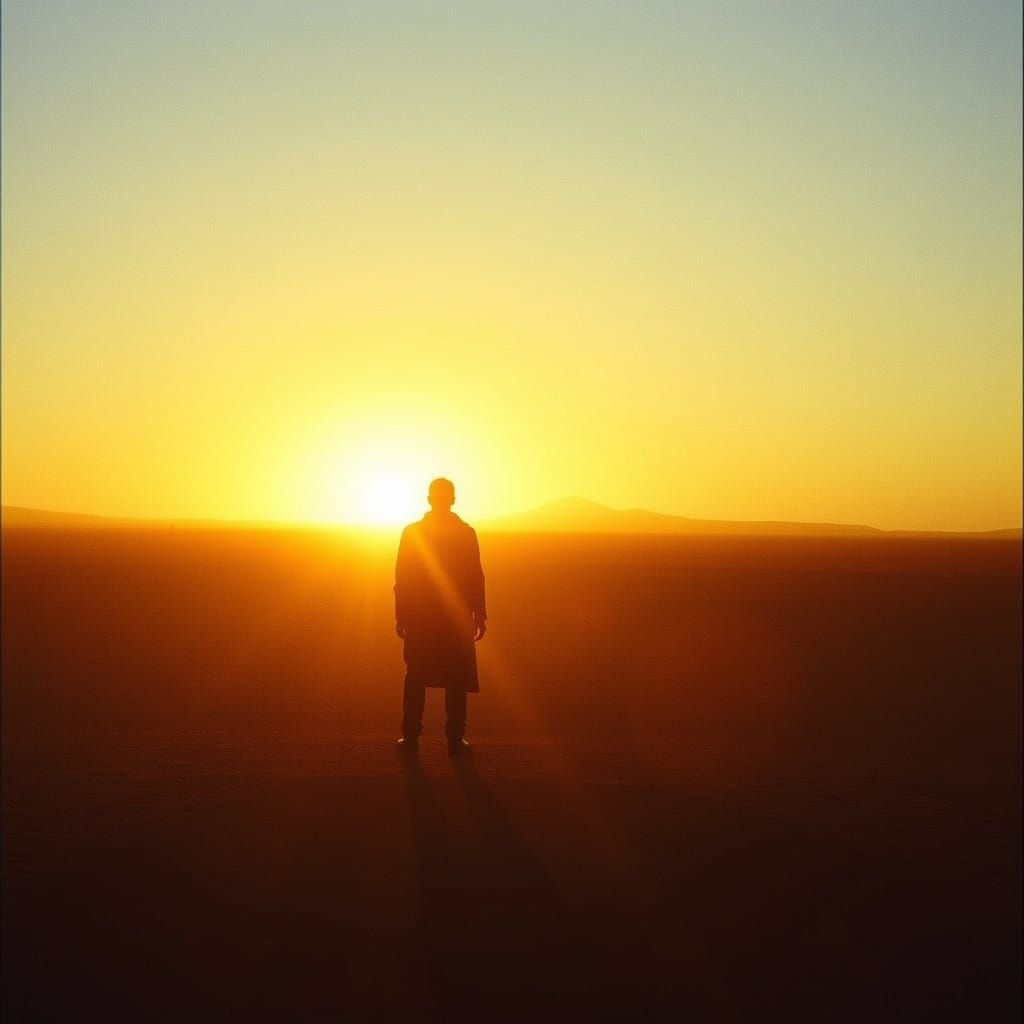 Majestic Sunrise on a Cinematic Plain