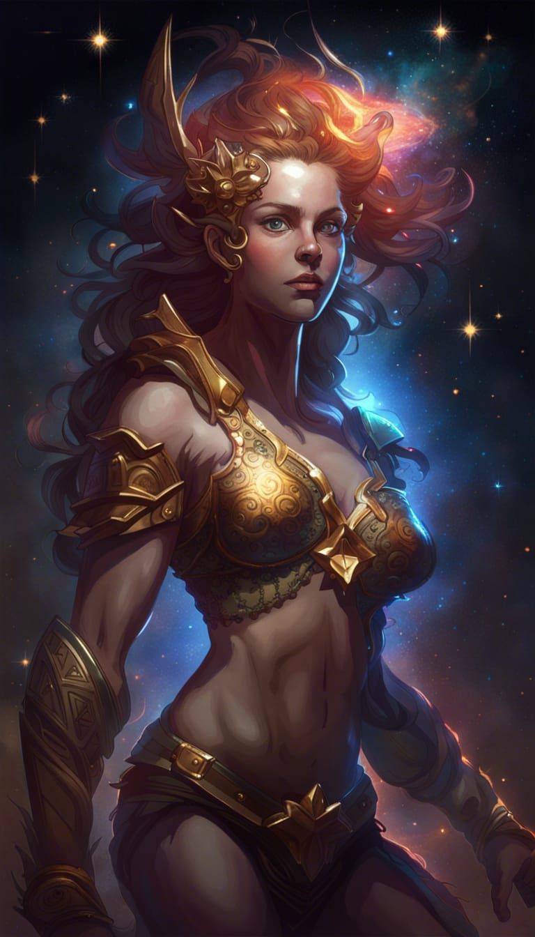 Female Centaur in Alpha Centauri Nebula
