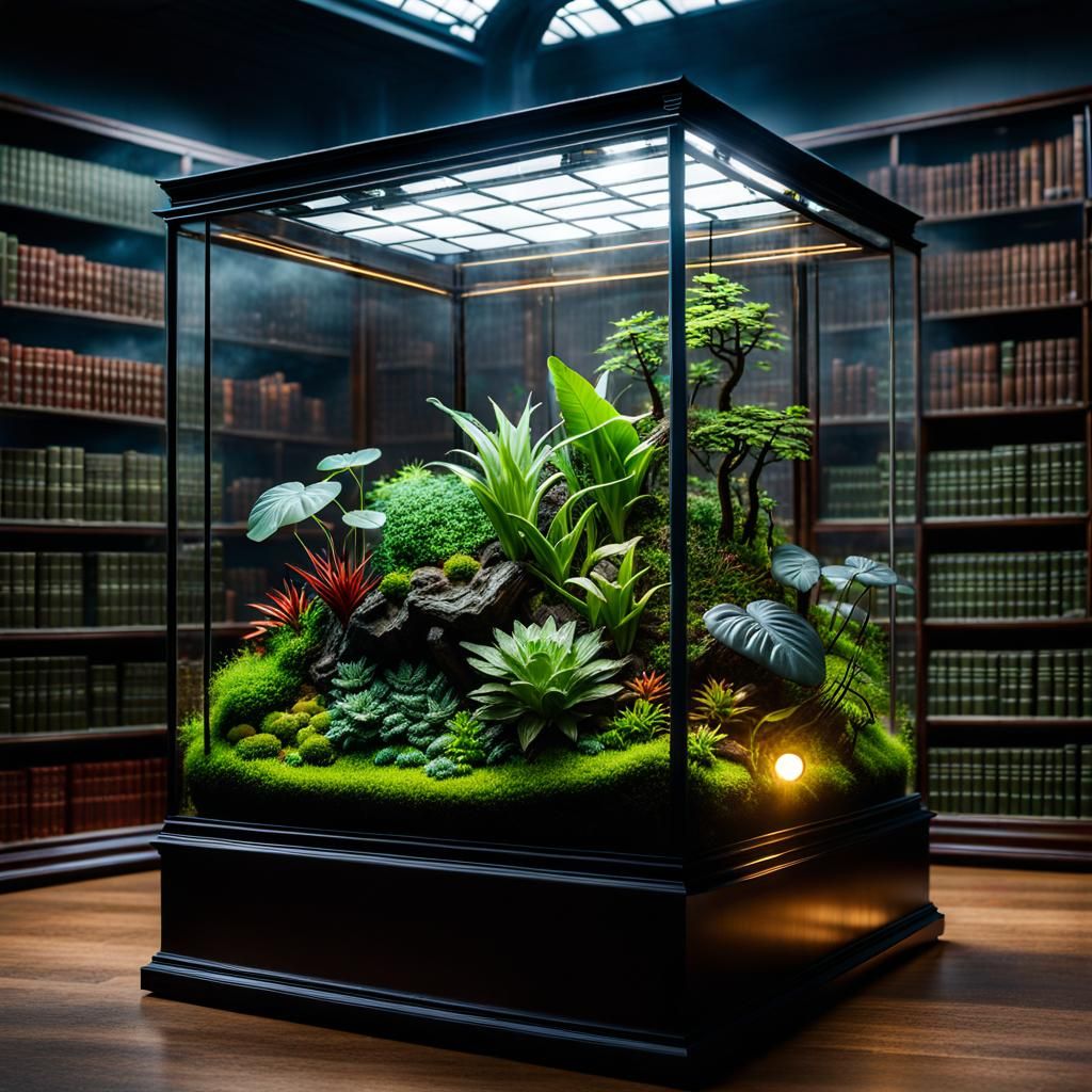 Spectacular Terrarium with Miniature Landscape