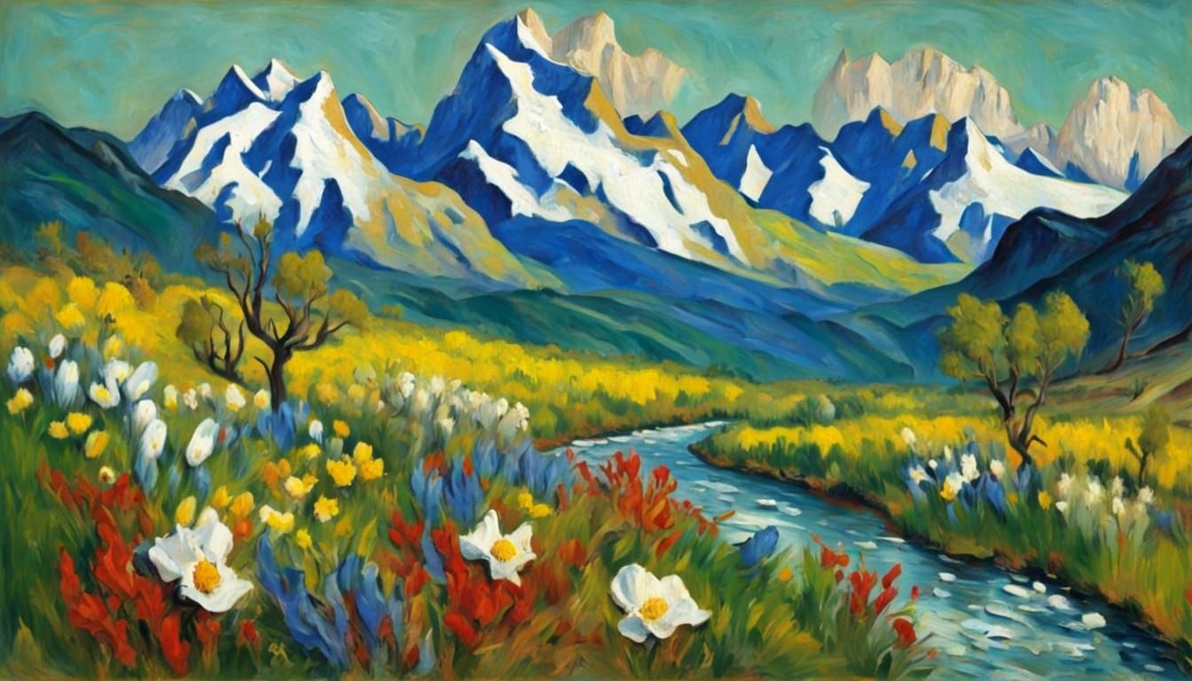 impasto painting by Willem de Kooning with thick paint strokes and 3D highlights