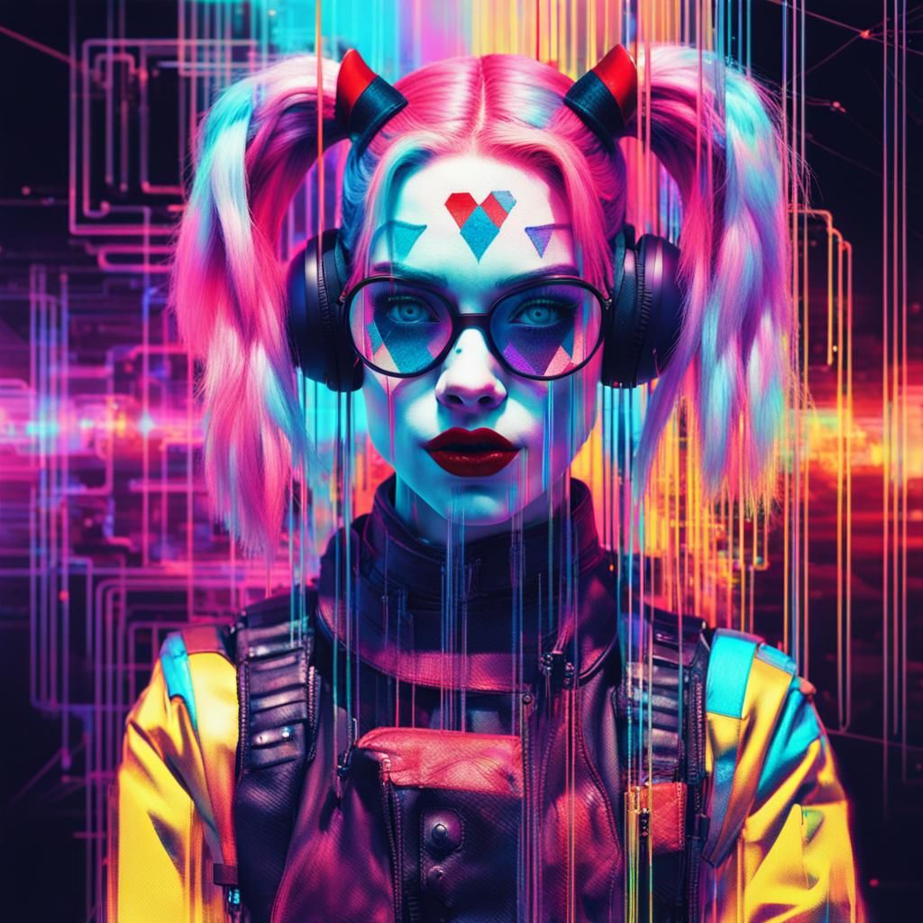 Glitched Art Portrait
