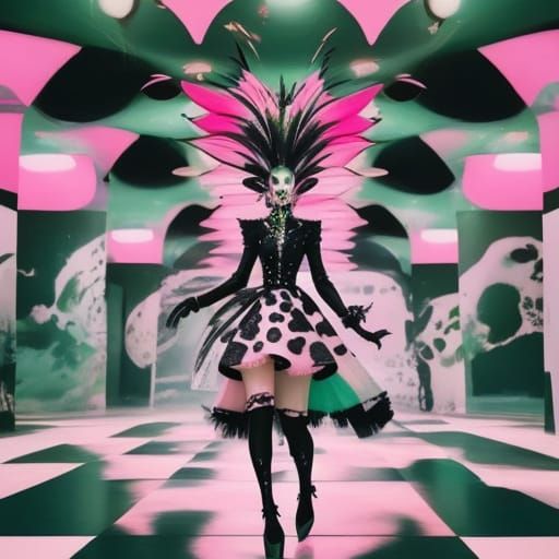 Bovine Model Struts Farm Runway in Haute Couture