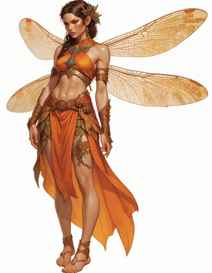 Snow Pixie Heroine in Whimsical Fantasy Style