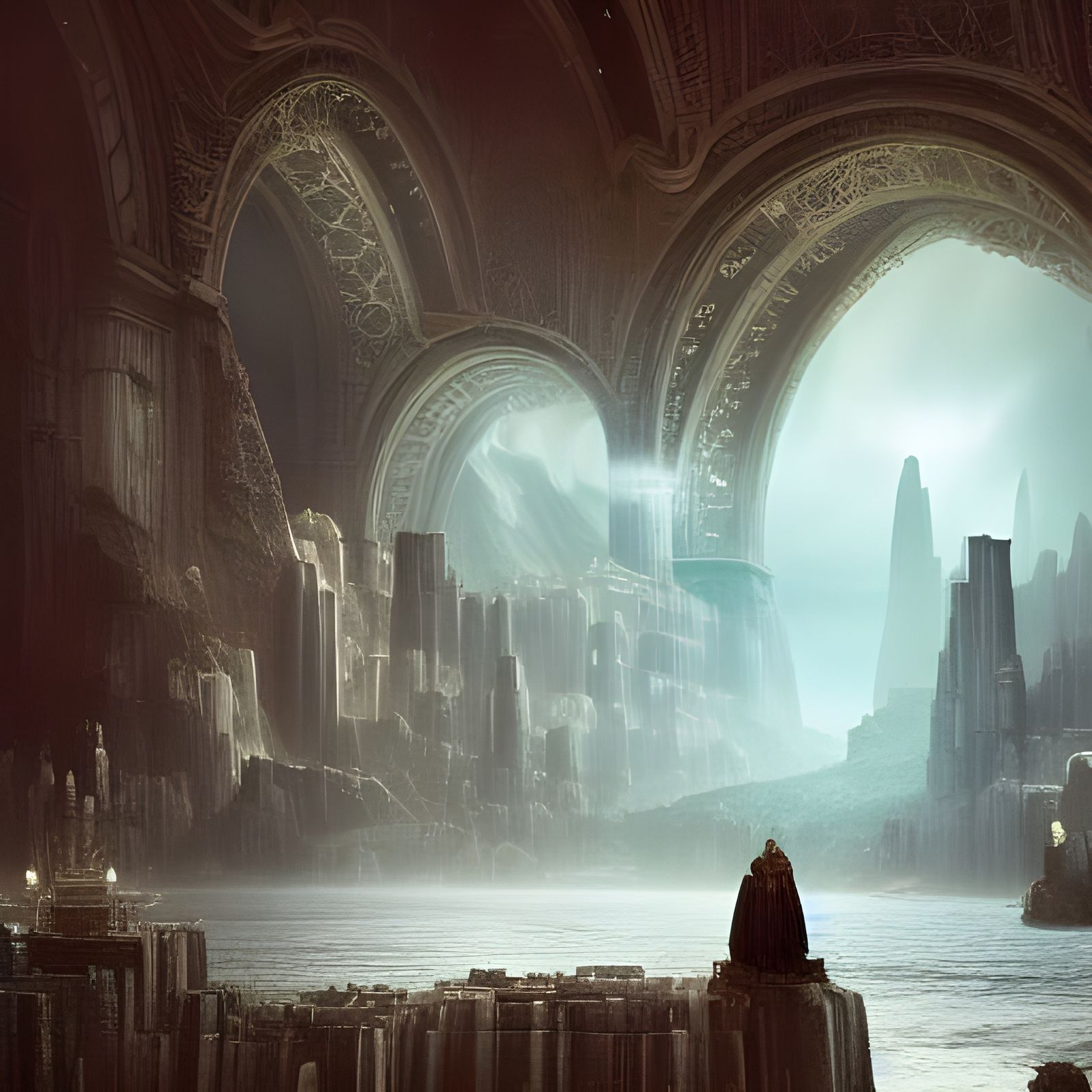 Dramatic Atmospheric Digital Matte Painting