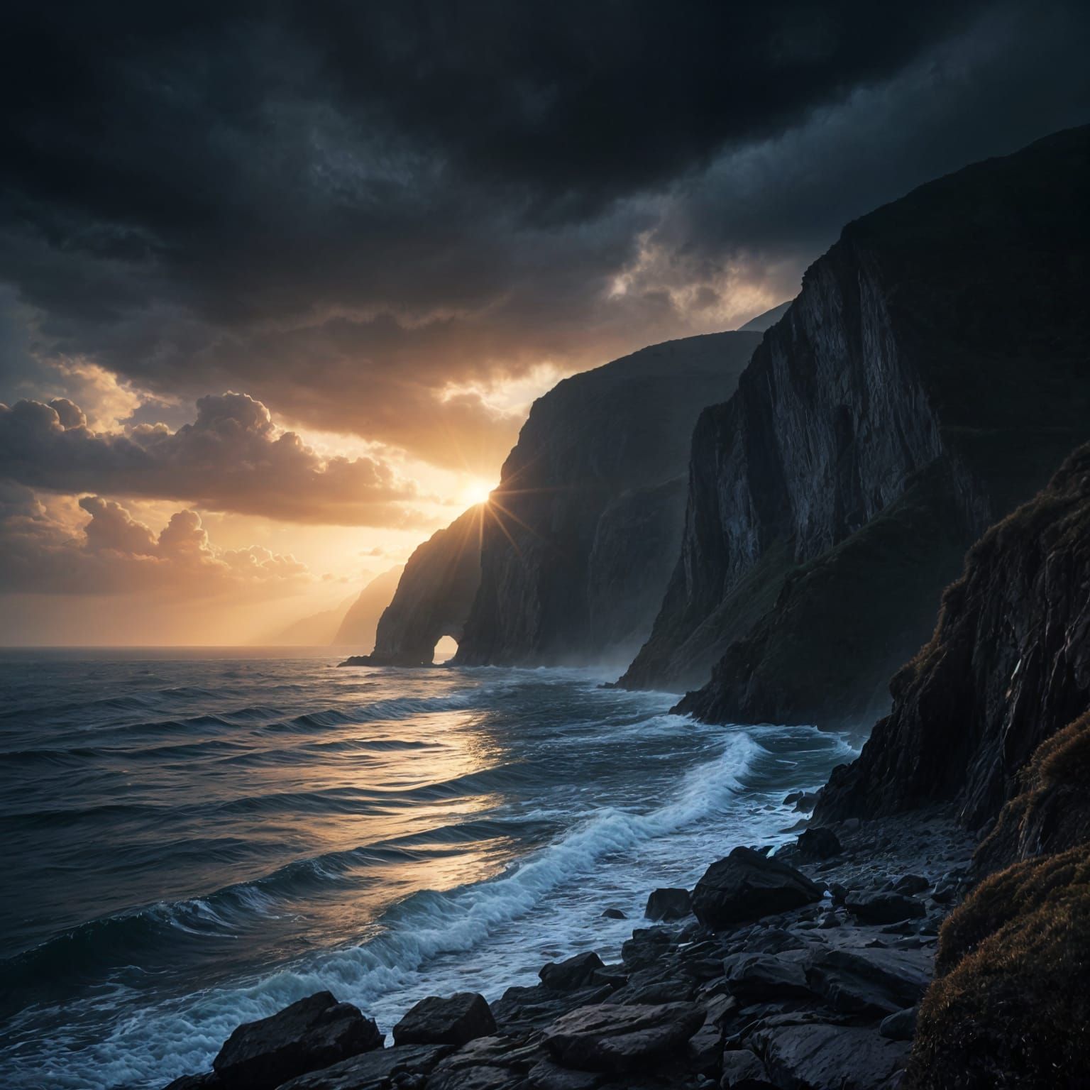 Ethereal Cityscape in Dreamlike Abstraction