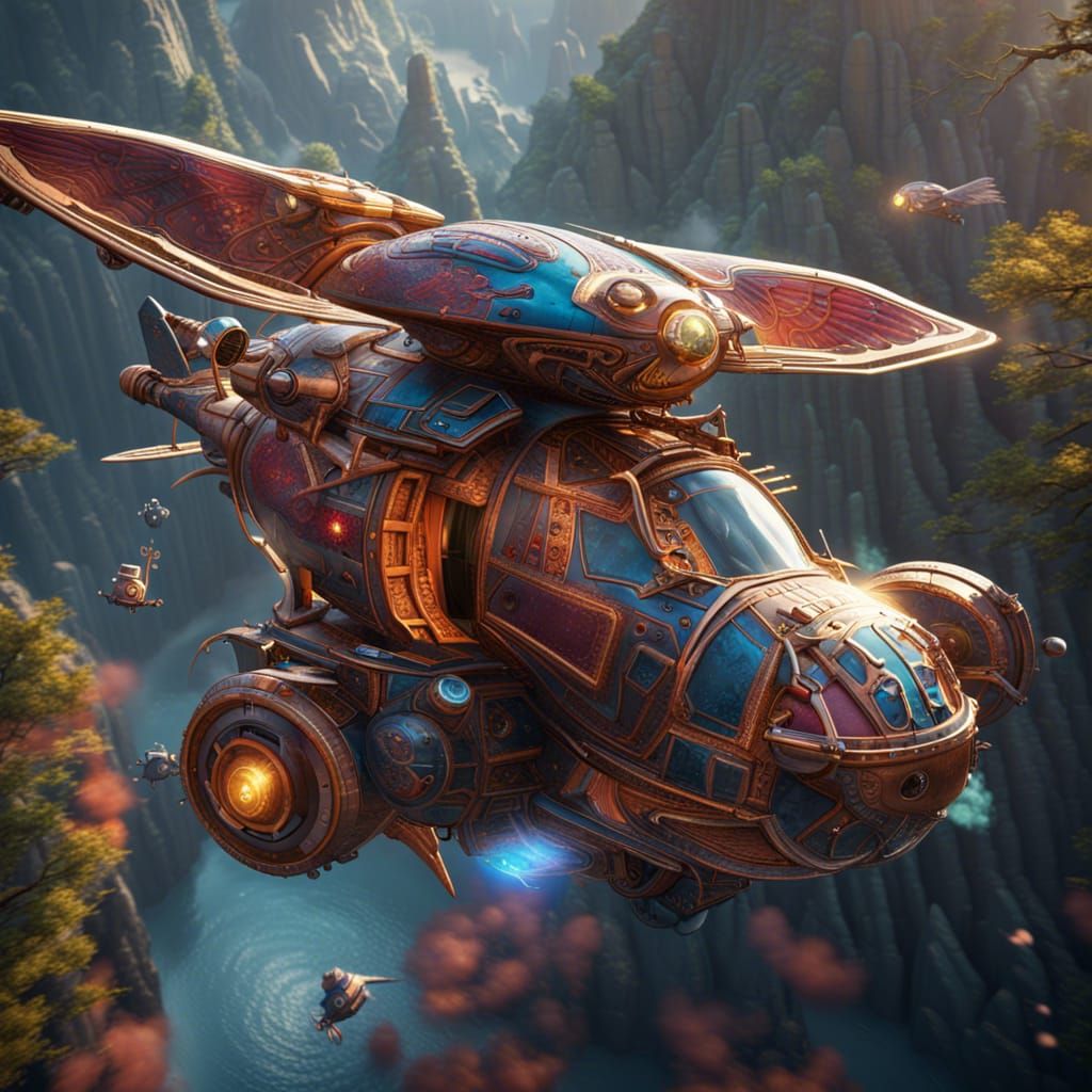 FAB 1 in Flight: Detailed Matte Painting