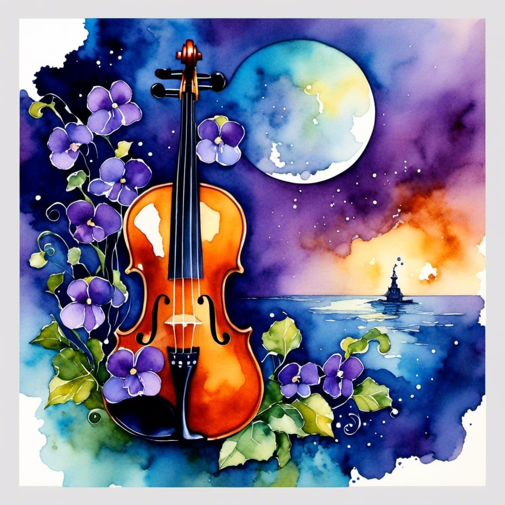 Violin & Violets