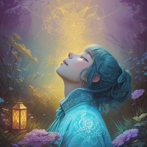 Luminous Digital Painting Inspired by Yearning