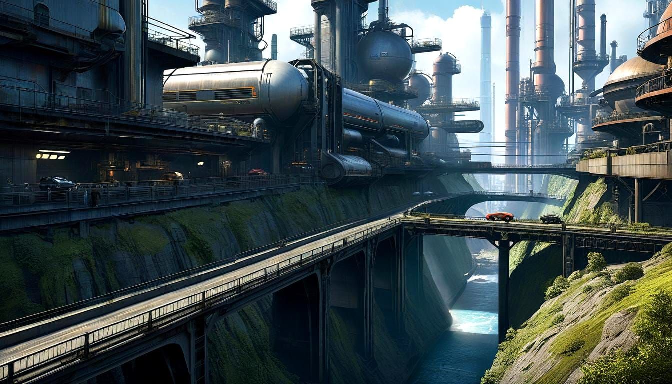 Fantasy Industrial City