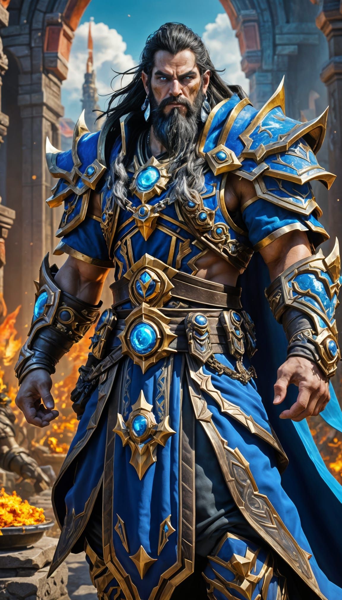 Epic Chaos God in Warcraft Style