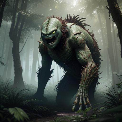 Creature in Sunlit Glade: 3D Game Cinematic