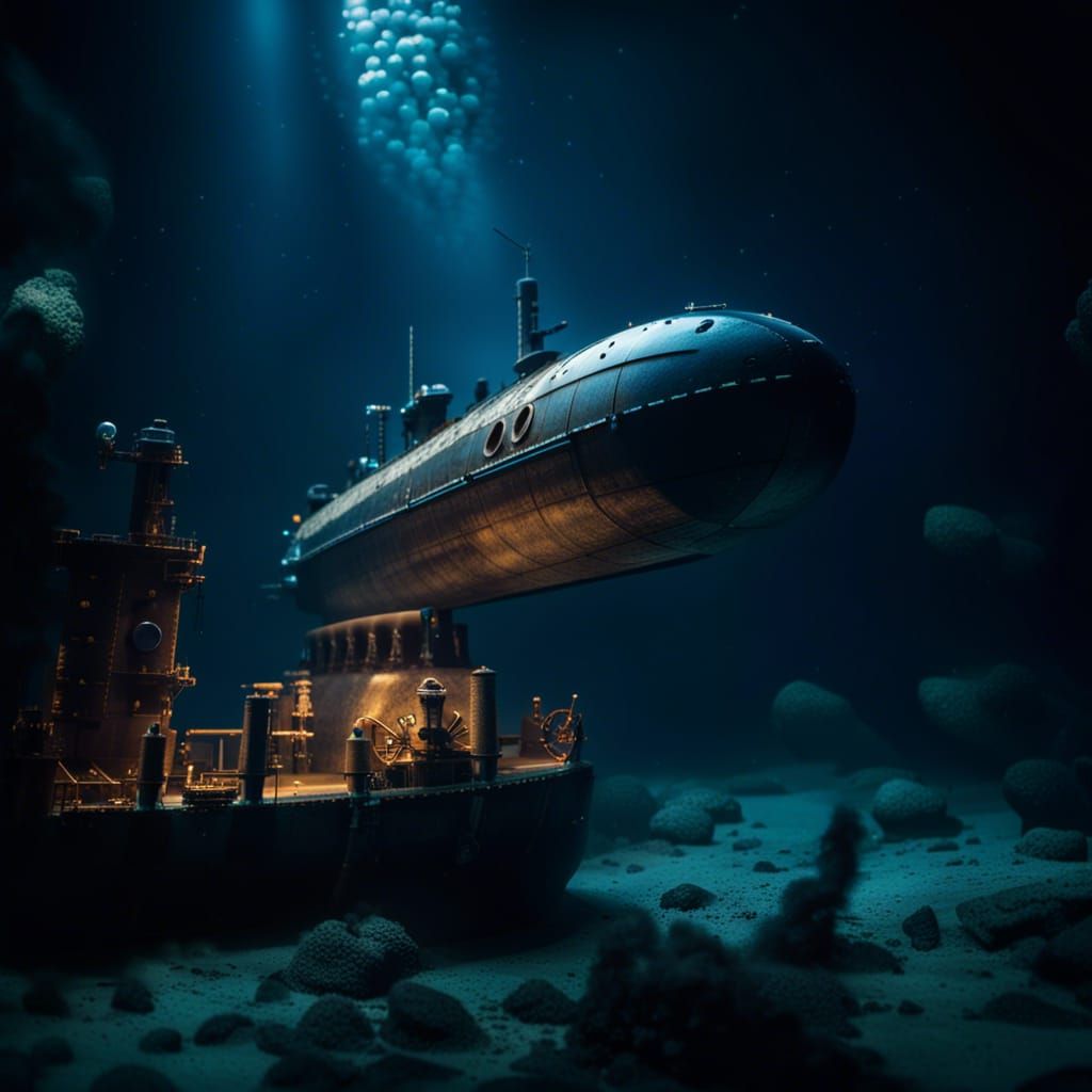 Submarine Titan Searches for Titanic Wreckage