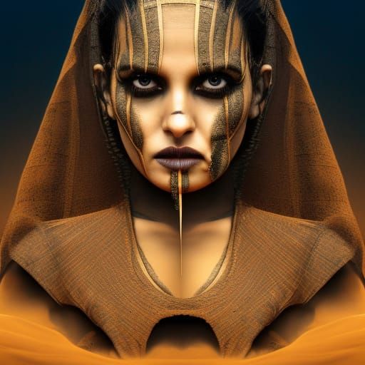 Deadly Mummy Emerges from Desert Sand in Horror Style