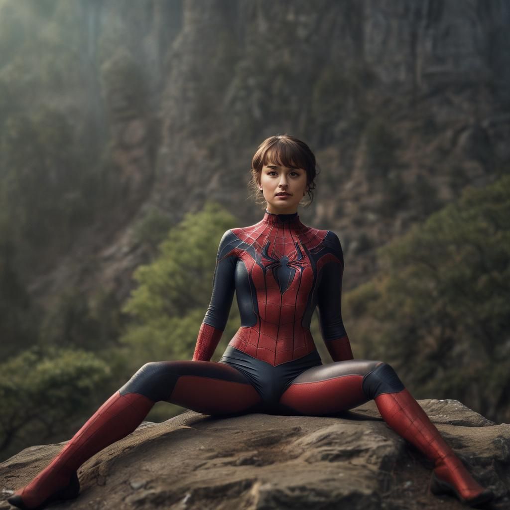 Milana Vayntrub as spider women