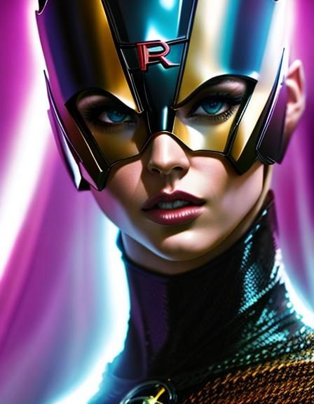 Hyperrealistic Portrait with Saturated Colors and Fine Detai...