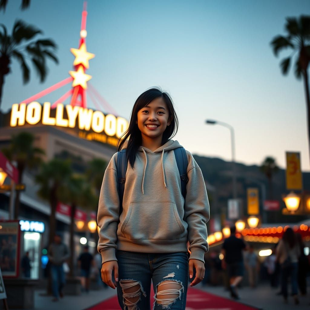 Young Asian Starlet Shines Bright in Hollywood