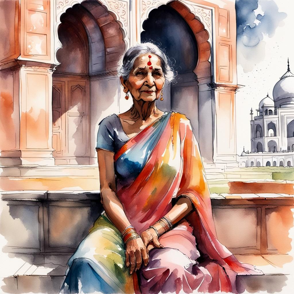 old Indian woman