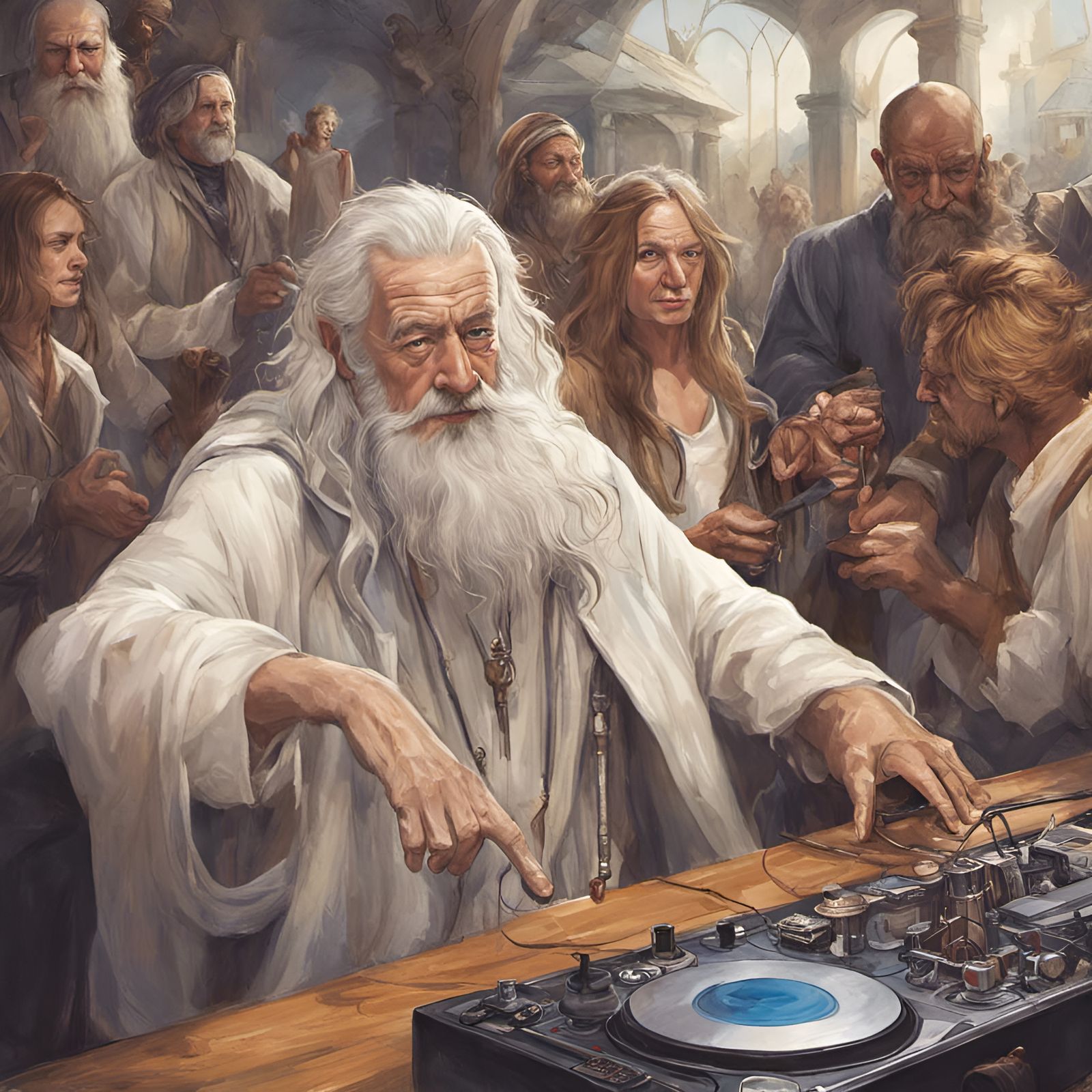 Gandalf the white rocking the tables