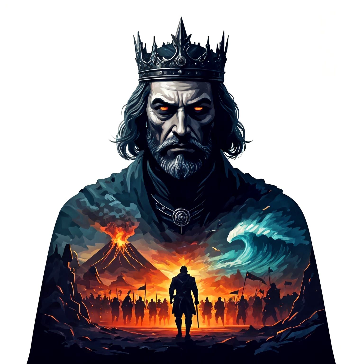 Dark Apocalypse King in Cyberpunk Chaos