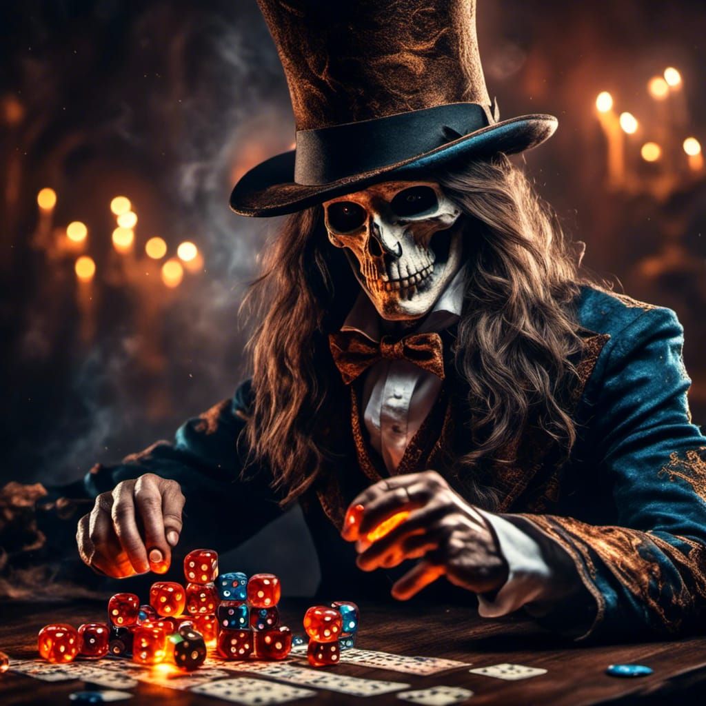 Magician Casting Fiery Fractal Spell in High Definition