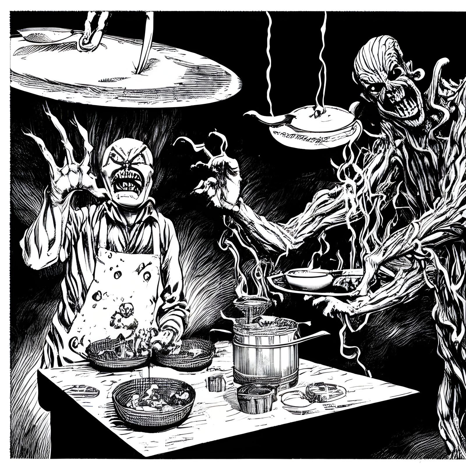 Devil's Breakfast: A Horror Art Masterpiece