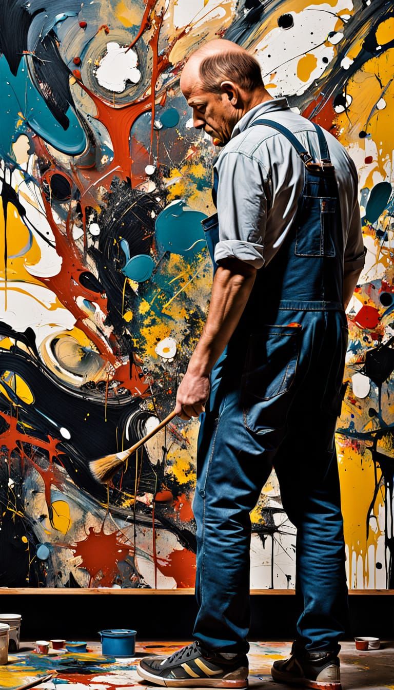 Jackson Pollock in Creative Chaos: Abstract Expressionism Ma...