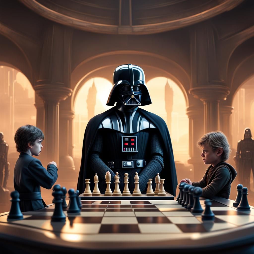 Anakin Skywalker vs Darth Vader Chess Match