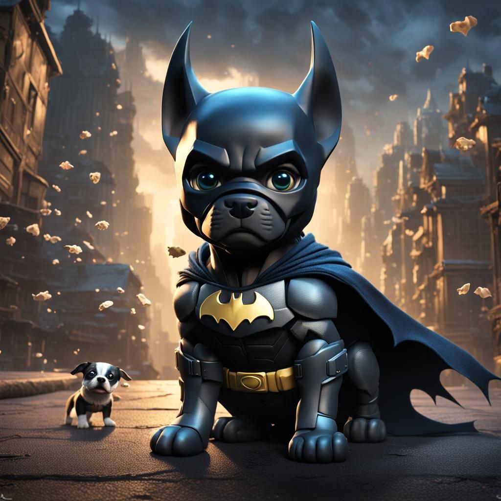 Puppy Batman: Detailed Digital Concept Art
