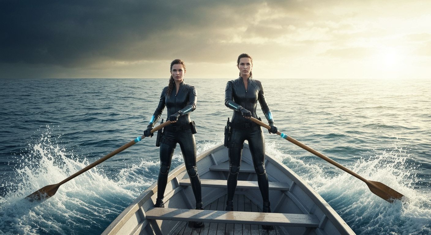 Heroic Women Agents Brave Pacific Storm in Rowboat