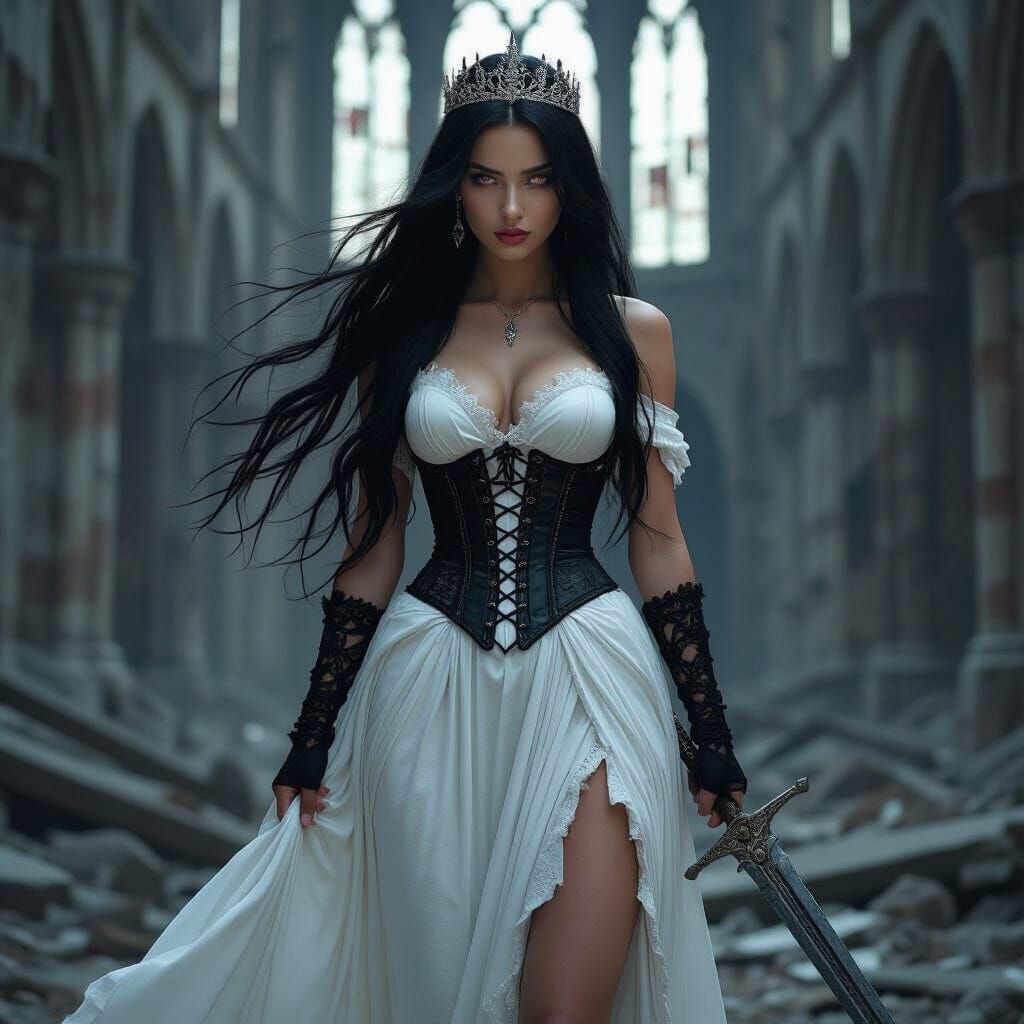 Goddess in Ruined Cathedral: Cinematic Film Style