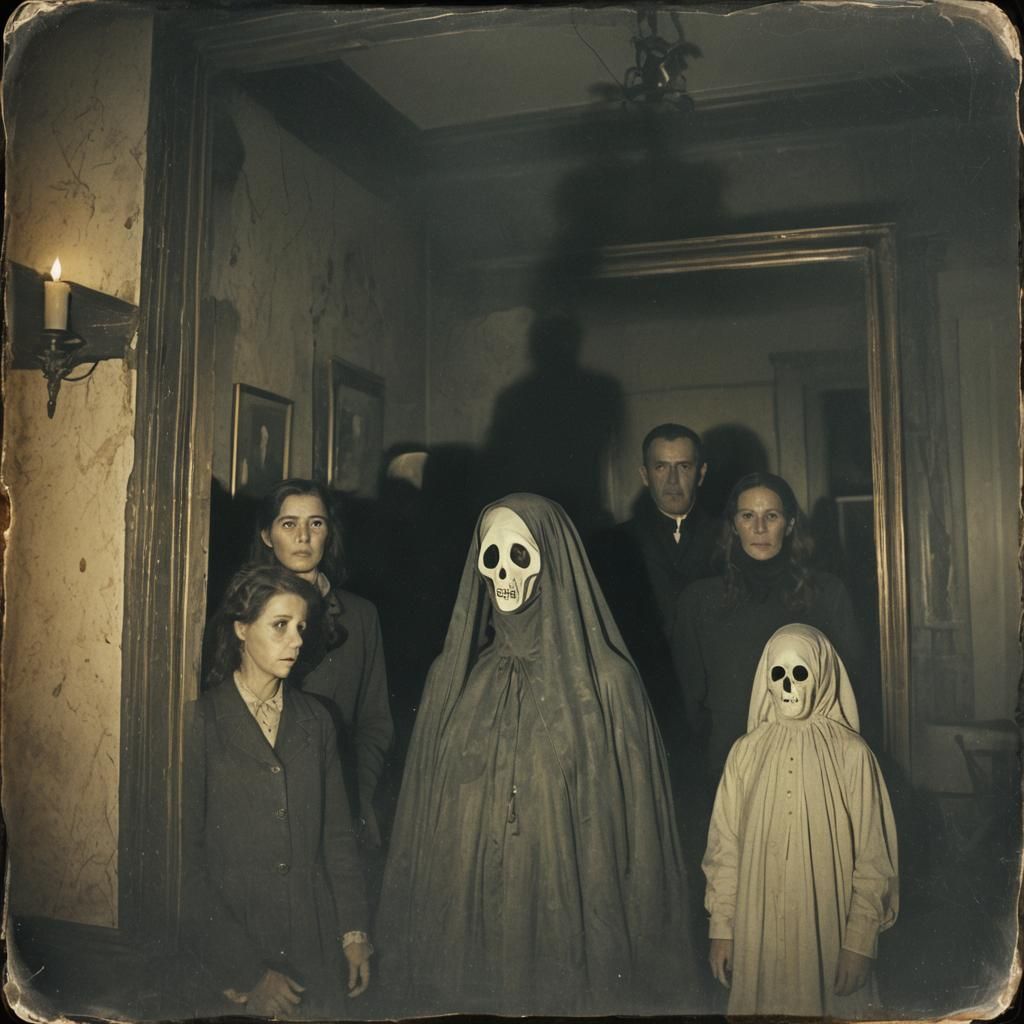 Sinister Surrealism: Ghostly Family Portrait