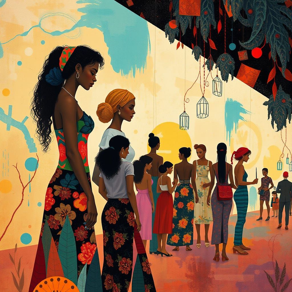 Artistic Harmony: Men and Women Unite in Vibrant Creative Co...