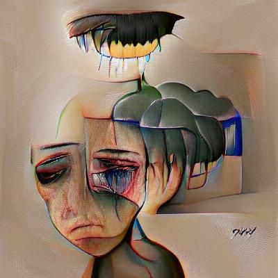 Abstract Depression: Muted Tones and Blurred Lines