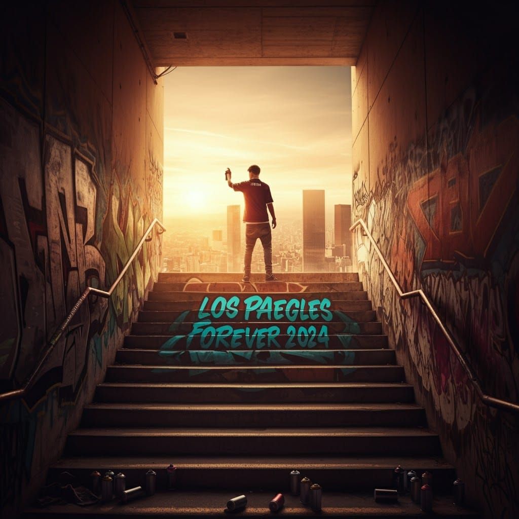 Urban Youth Graffiti Art in Cinematic Style