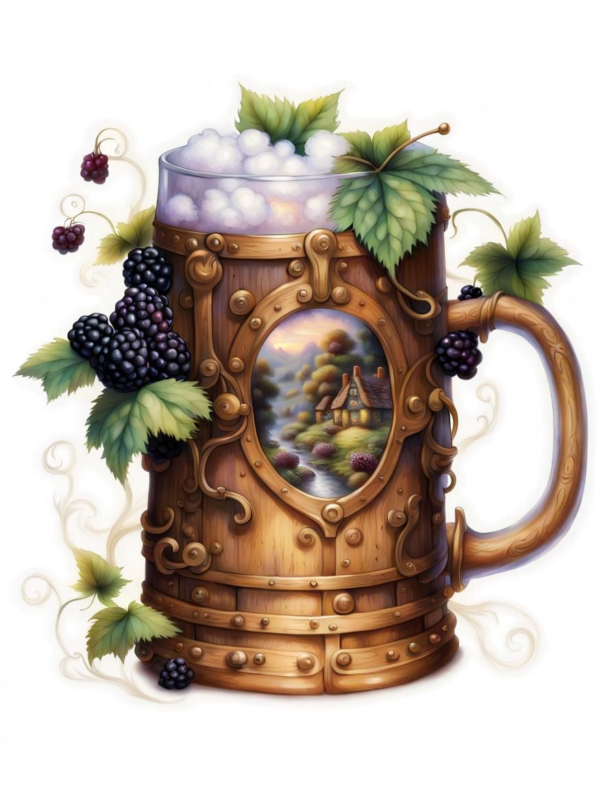 Blackberry Tankard in Ethereal Fantasy Style