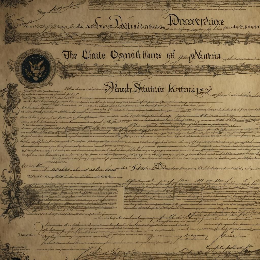 Detailed Matte Painting of US Constitution