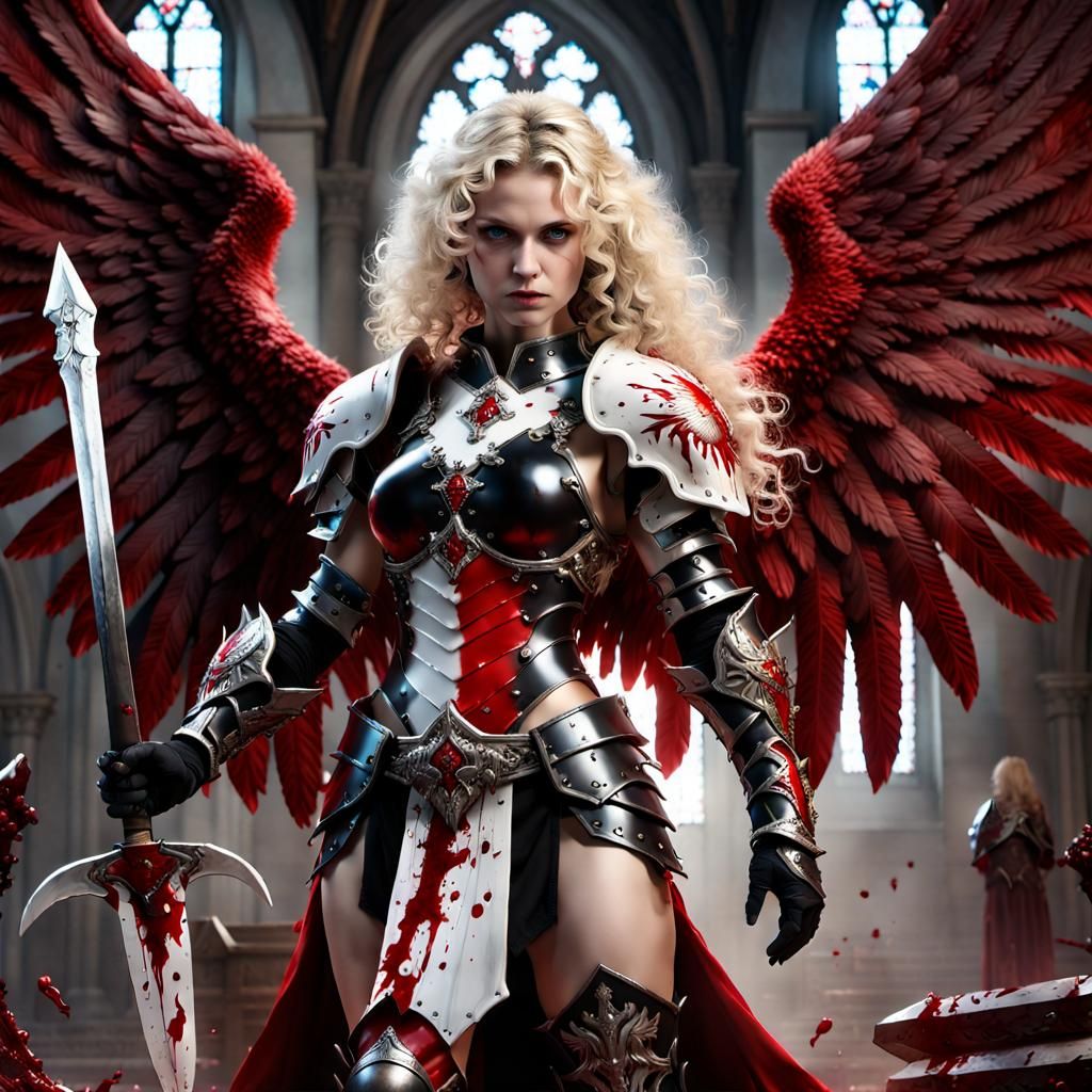 Angel of Vengeance in CyberPrime Style